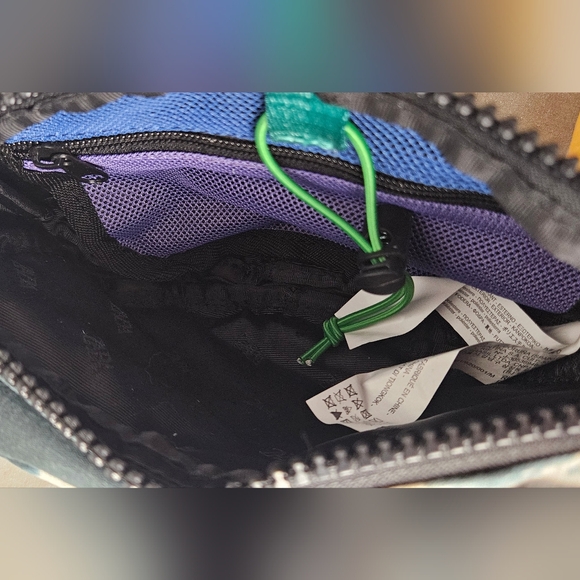 Zara Tie Dye Belt Bag Colorblock Strap Festival Waist Pack - Picture 10 of 13